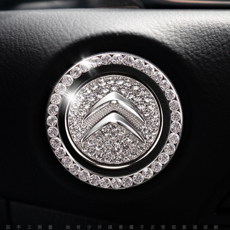 Sparkly Car Key Start Button Cover Ring