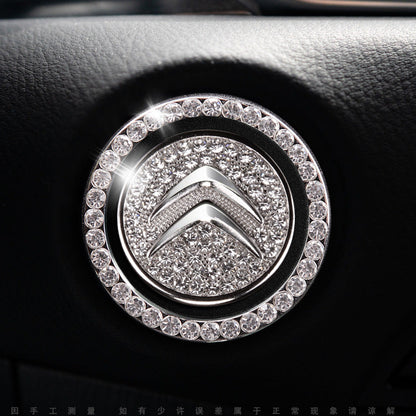 Sparkly Car Key Start Button Cover Ring