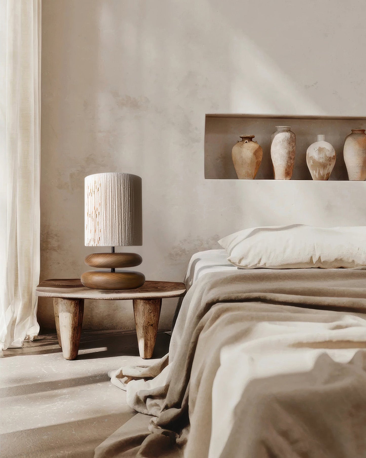 Calming Wooden Desk Lamp