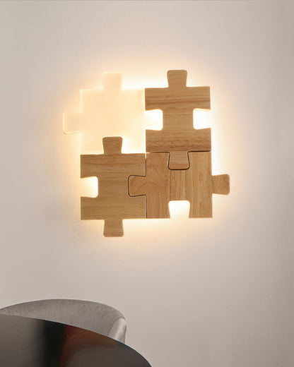 Rustic Wooden LED Wall Light Sconce Lamp