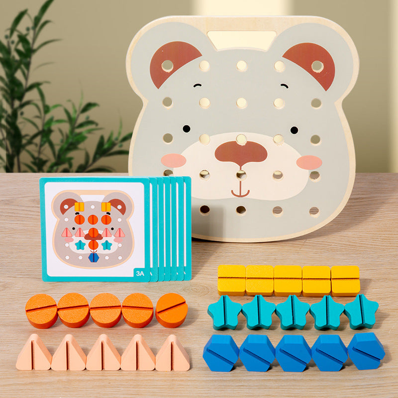 Colorful Wooden Learning Sorting Game - Luxicro