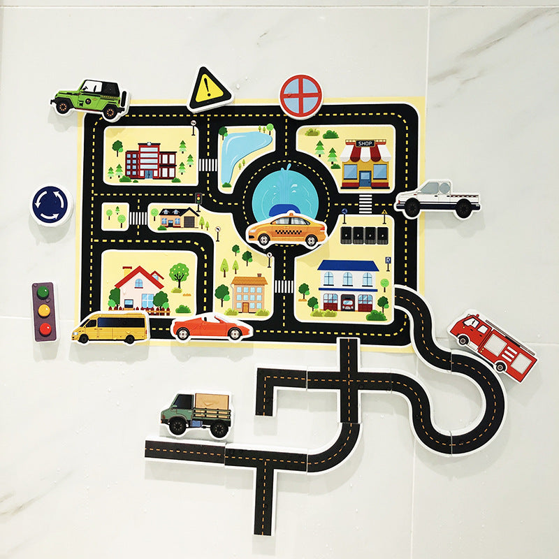 Colorful Childrens Bathroom Storage Rack - Luxicro