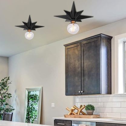 Elegant LED Starburst Ceiling Lamp