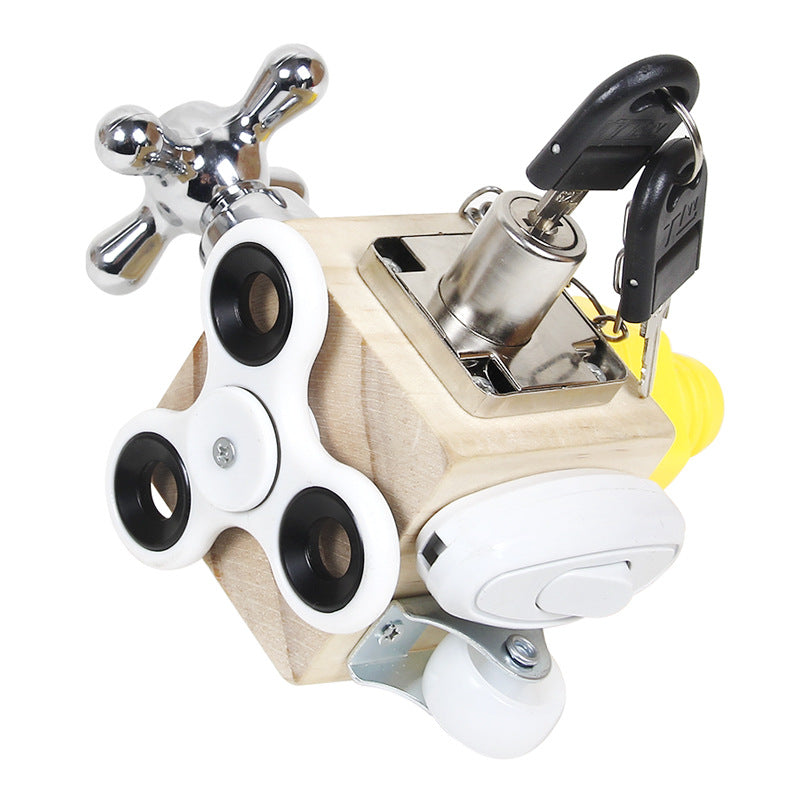 Fun Learning Wooden Play Cube - Luxicro