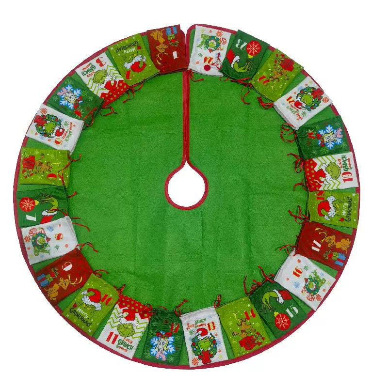 Fun Holiday Tree Skirt Gift Storage Bag