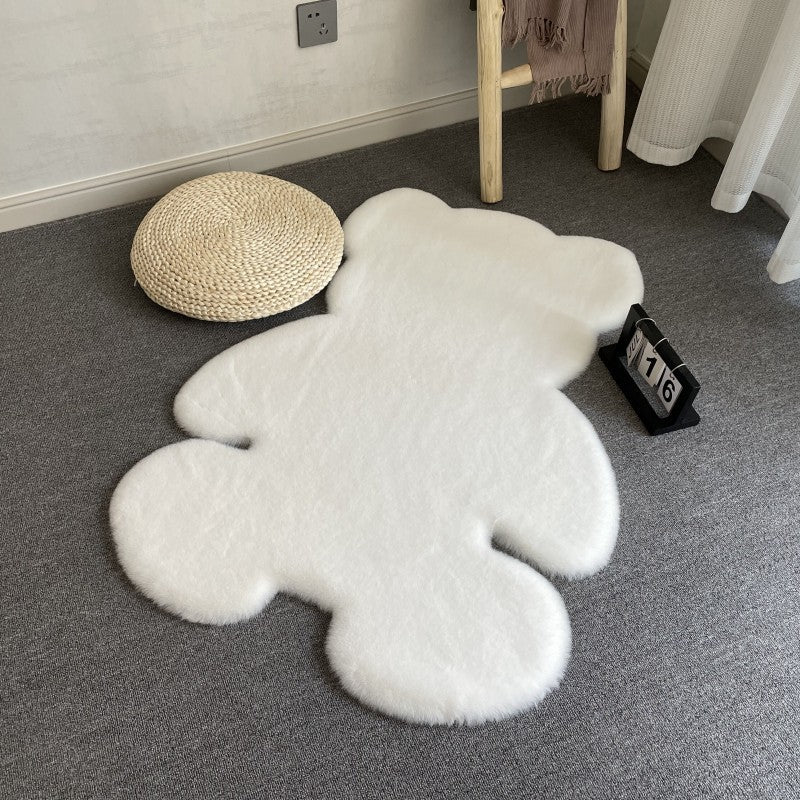 Cozy Teddy Bear Area Rug – Plush Floor Mat for Kids