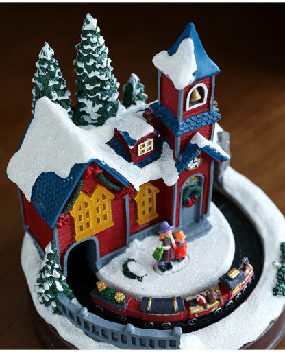 Colorful LED Music Christmas Ornament Box