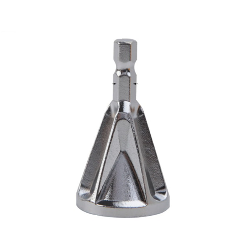 Fast Drill Bit Deburrer with External Edge Smoother