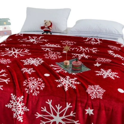 Cozy Winter Christmas Throw Blanket