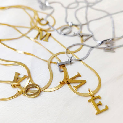 Classic Herringbone Link Chain Necklace