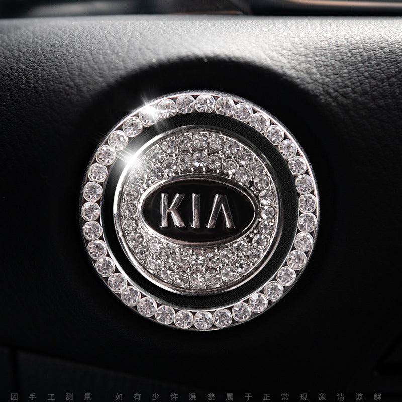Sparkly Car Key Start Button Cover Ring