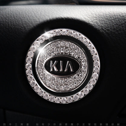 Sparkly Car Key Start Button Cover Ring