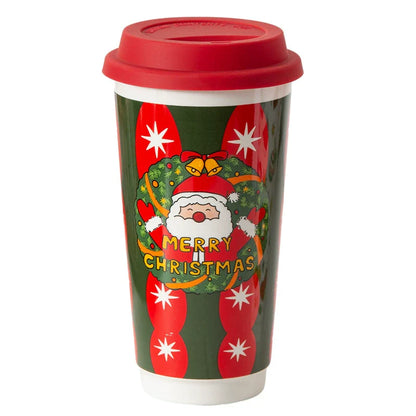 Colorful Holiday Ceramic Coffee Mug