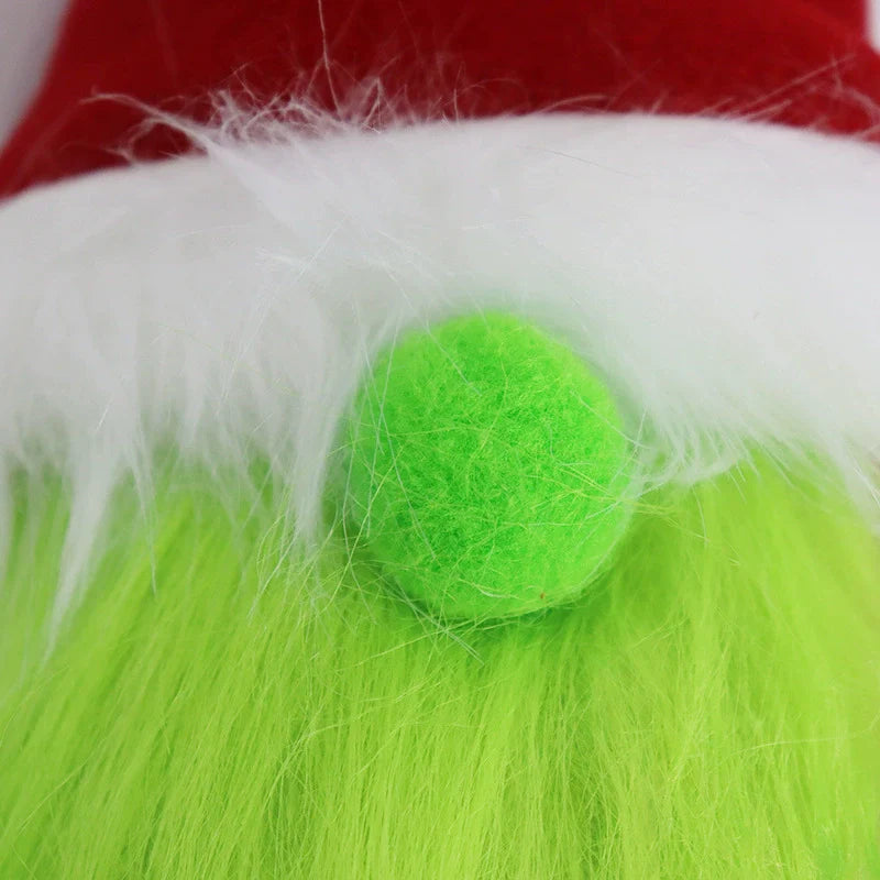 Cute Green Grinch Christmas Figurine