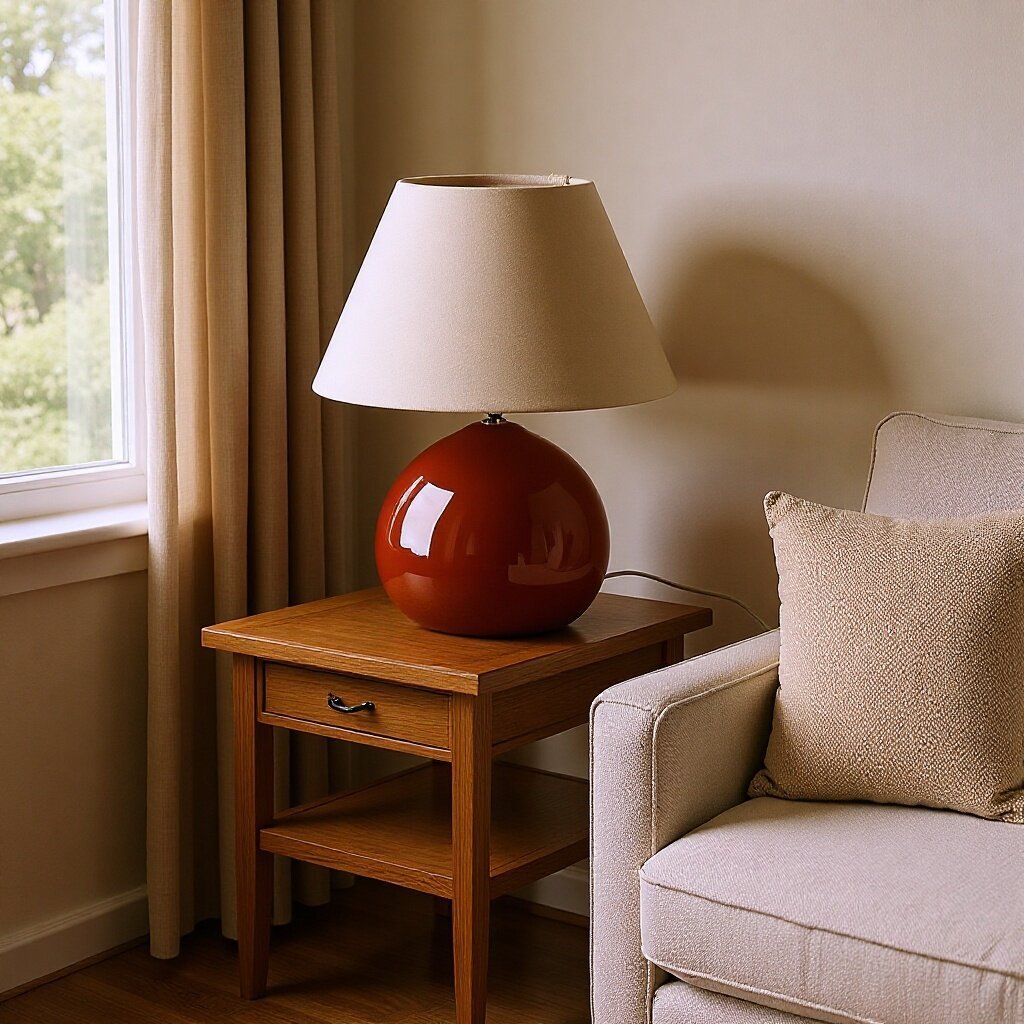 Rustic Brown Traditional Table Lamp