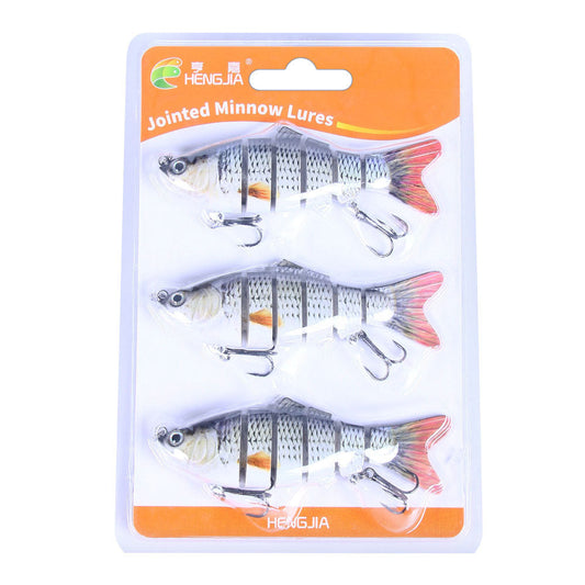 Authentic 6-Pack Fishing Lure Baits - Luxicro