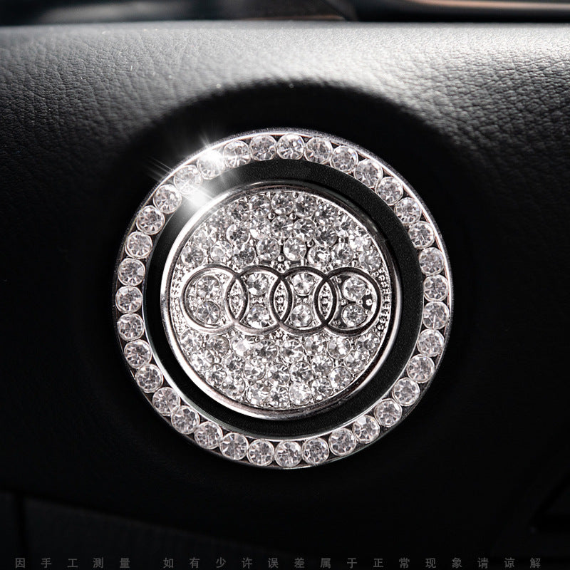 Sparkly Car Key Start Button Cover Ring - Luxicro