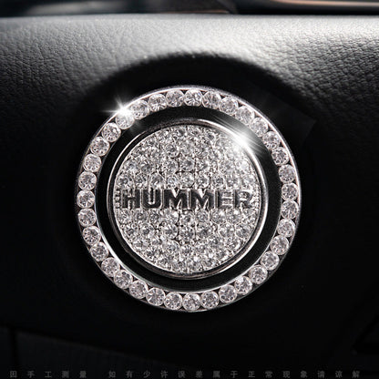 Sparkly Car Key Start Button Cover Ring