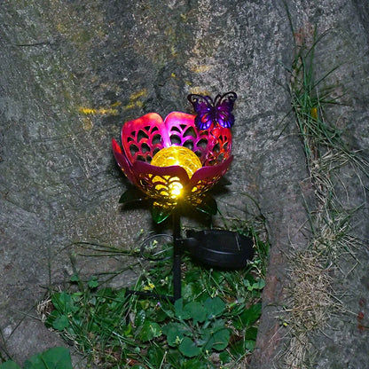Bright Solar Garden Flower Light