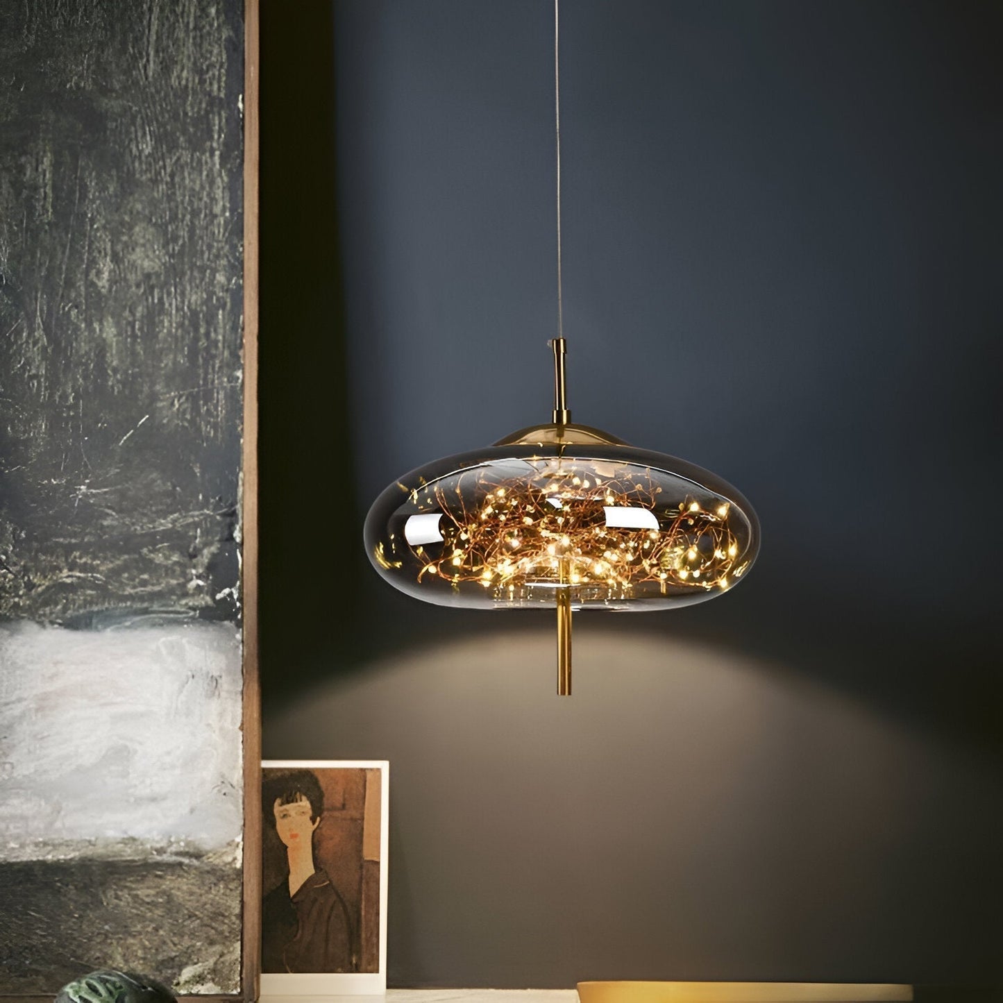 Beautiful Pendant Glass Lighting Fixture