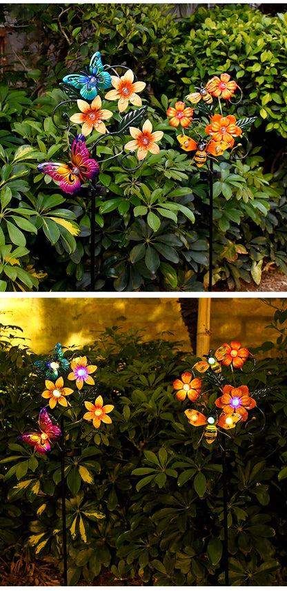 Colorful Solar Powered Garden Lawn Lamp
