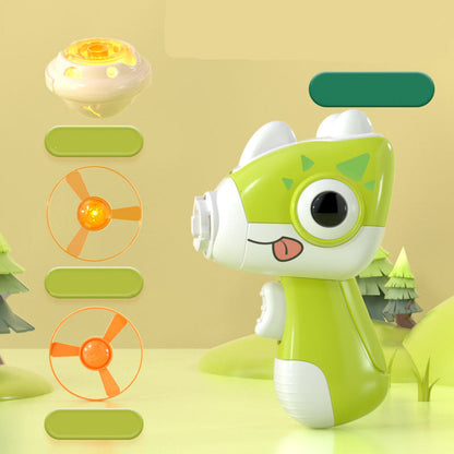 Cool Dinosaur Toy Spin Top and Frisbee Set