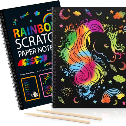 Vibrant Kids Scratch Art Pad