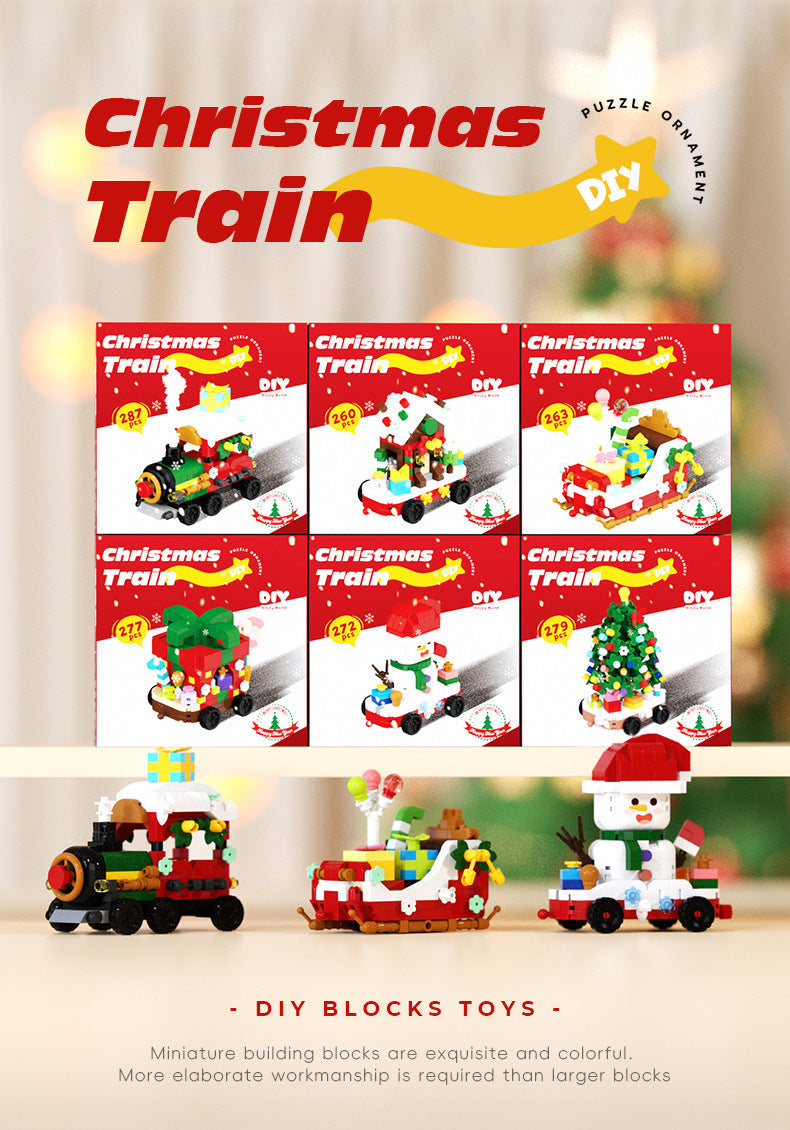 Fun Festive Holiday Lego Style Blocks - Luxicro