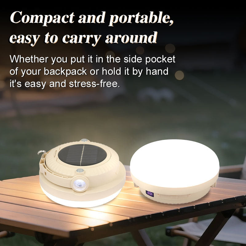 Compact Waterproof Solar LED Camping Light