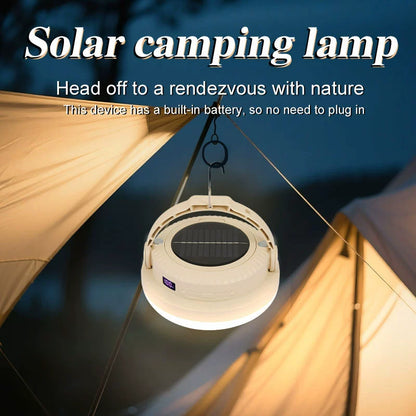 Compact Waterproof Solar LED Camping Light