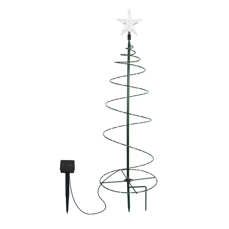 Bright Solar Powered Outdoor Xmas Tree
