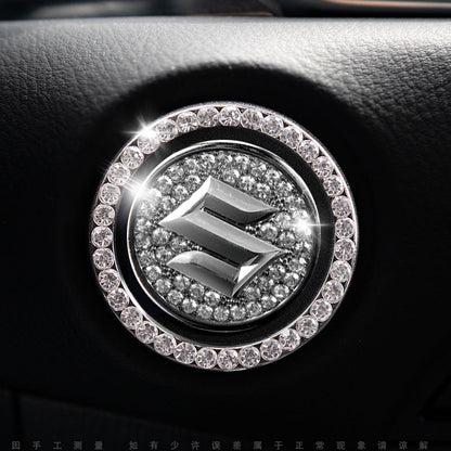 Sparkly Car Key Start Button Cover Ring