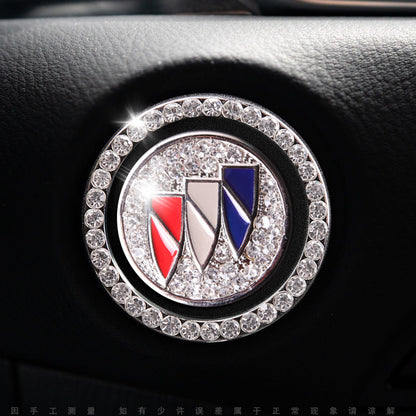 Sparkly Car Key Start Button Cover Ring