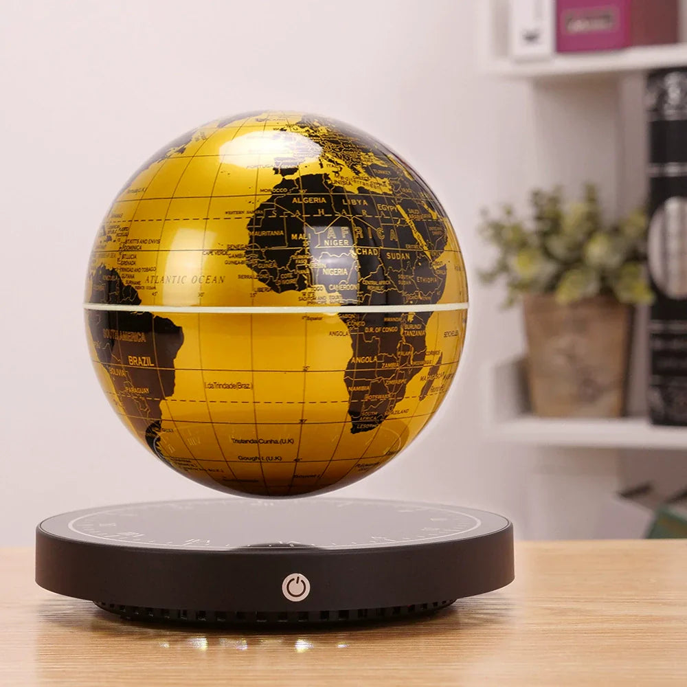 Unique LED Globe Table Lamp with Digital Clock - Luxicro