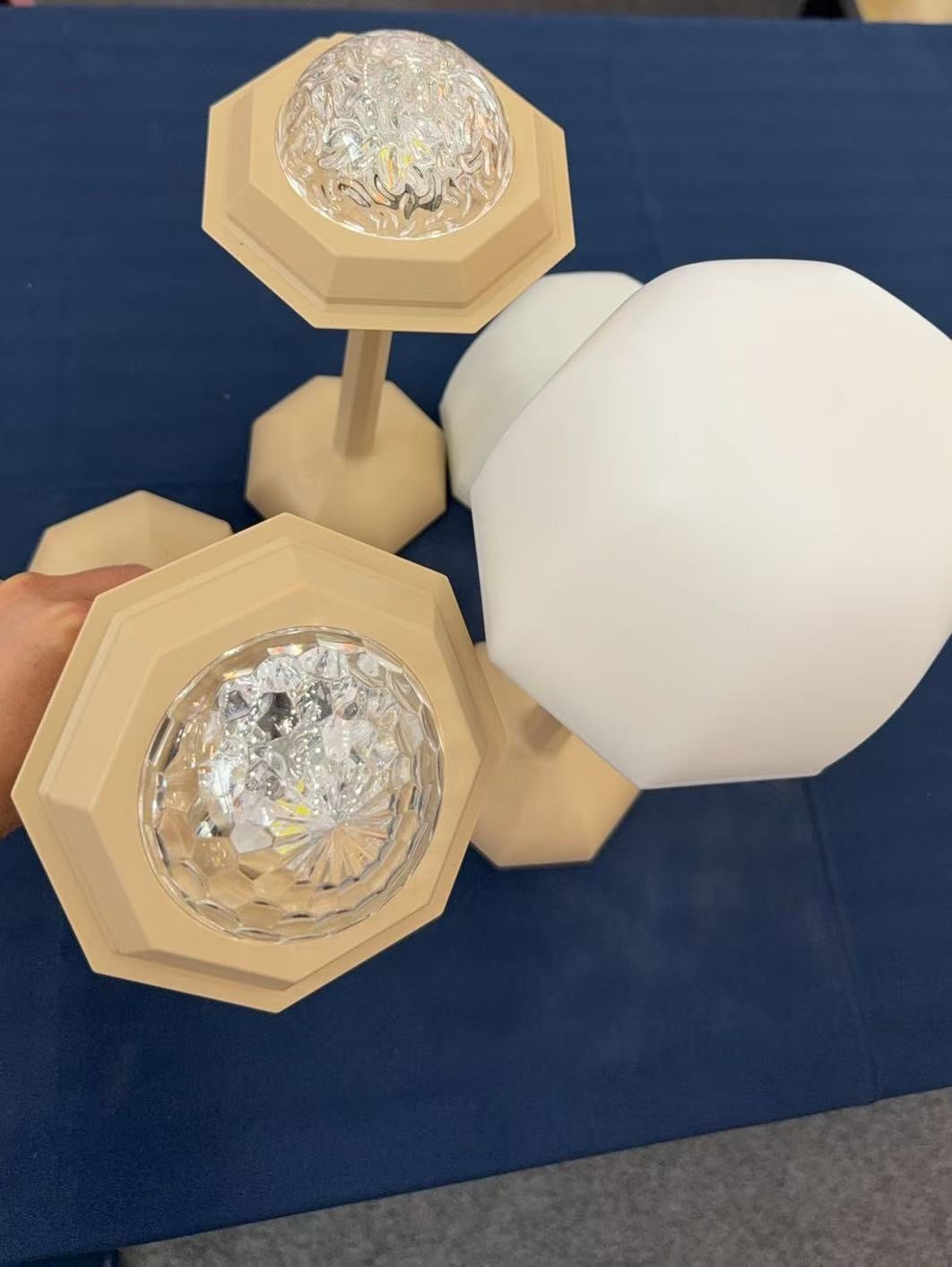 Soothing Ocean Glass Desk Lamp