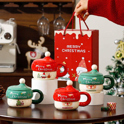 Festive Holiday Red Coffee Mug