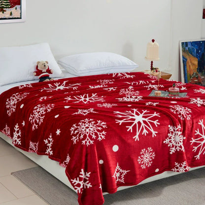 Cozy Winter Christmas Throw Blanket