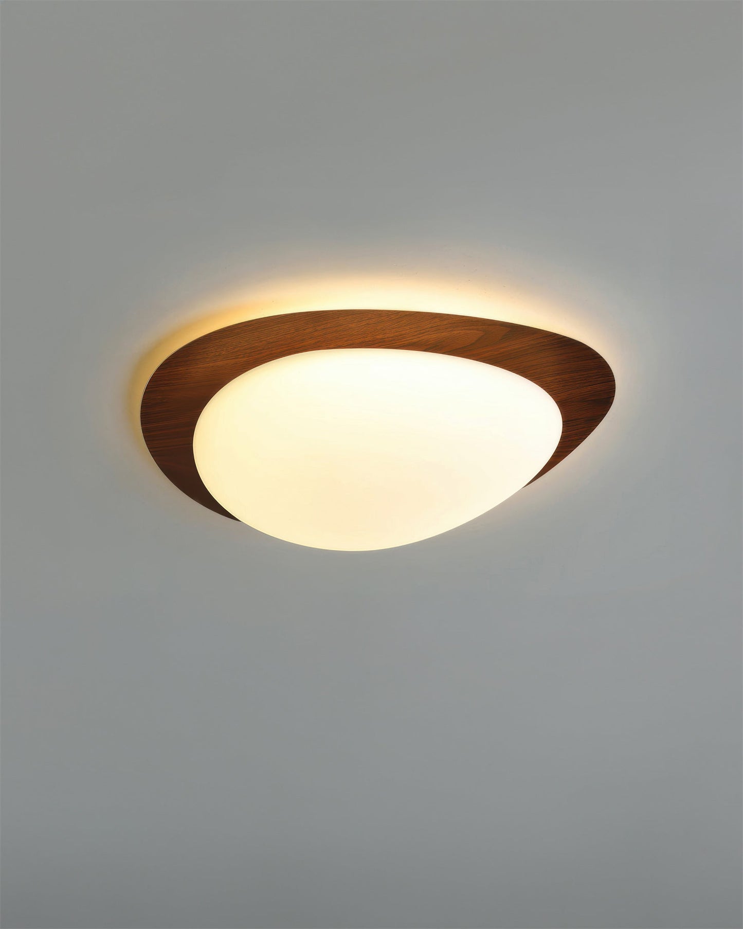 Natural Wood Effect LED Ceiling Lamp