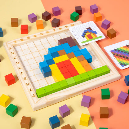 Educational Kids ABC and 123 Wood Blocks - Luxicro