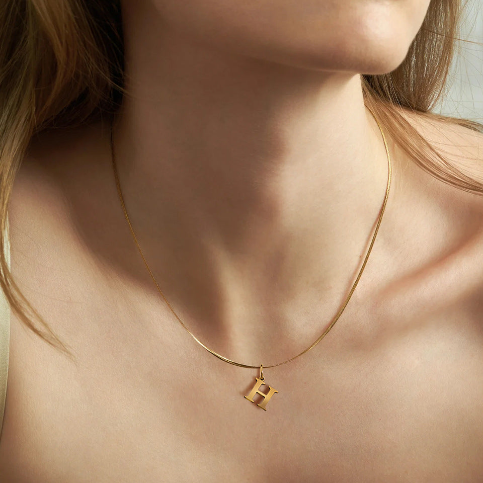 Classic Herringbone Link Chain Necklace
