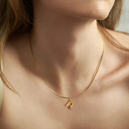 Classic Herringbone Link Chain Necklace