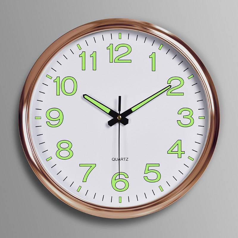 Contemporary Quiet LED Wall Clock With Warm Light