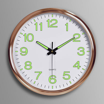 Contemporary Quiet LED Wall Clock With Warm Light