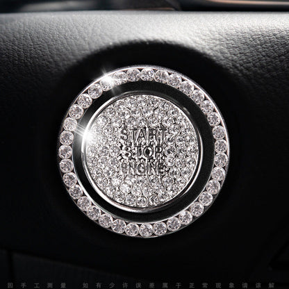 Sparkly Car Key Start Button Cover Ring