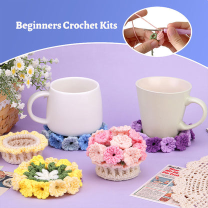 Vibrant Flower Pattern Coasters