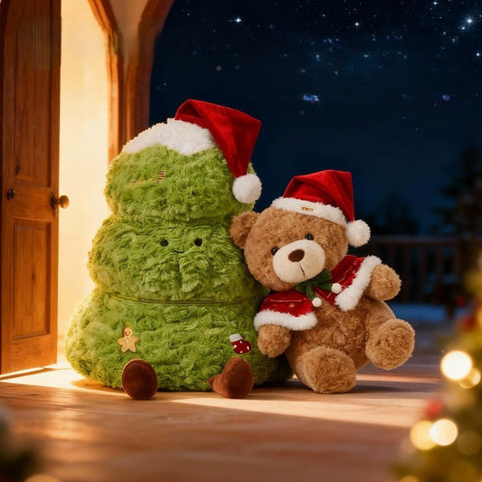 Cute Plush Christmas Teddy Bear - Luxicro