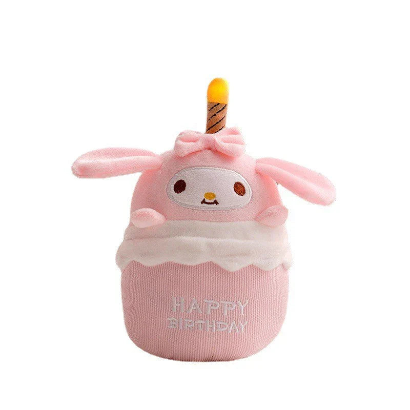 Fun Singing Birthday Cake Teddy Toy with Lights