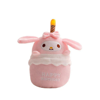 Fun Singing Birthday Cake Teddy Toy with Lights