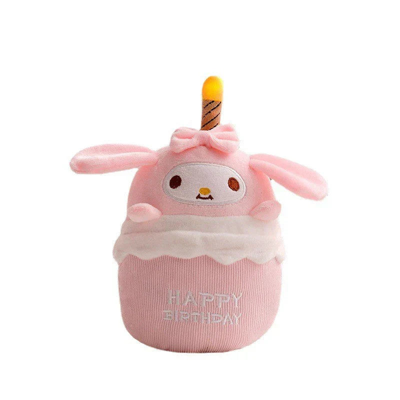 Cute Musical Cake Soft Toy with Glow Lights
