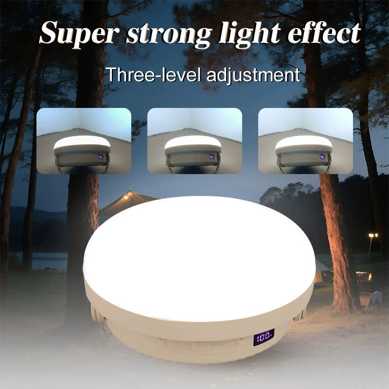 Compact Waterproof Solar LED Camping Light